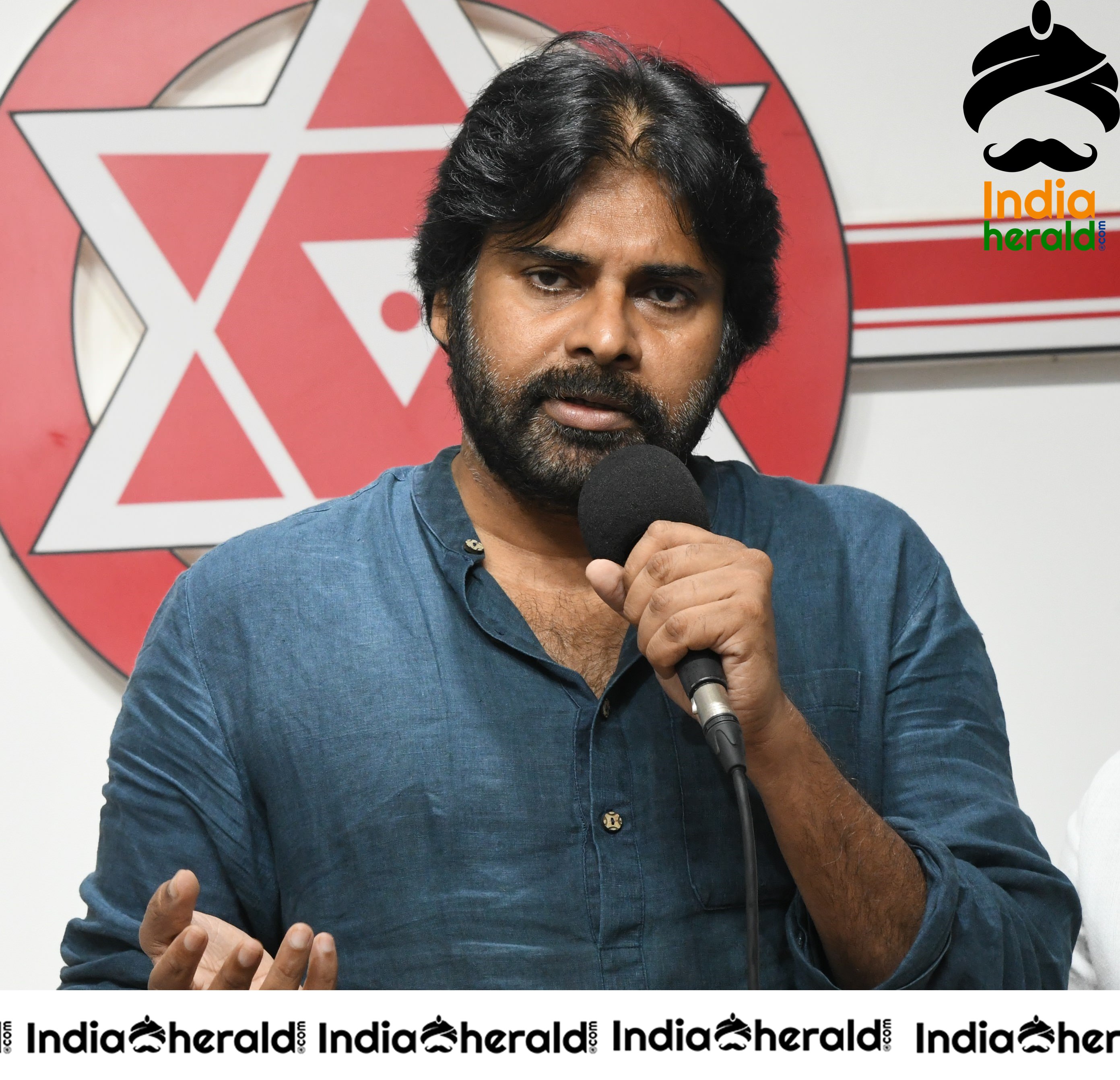 Actor Pawan Kalyan Jana Sena Media Interaction Photos