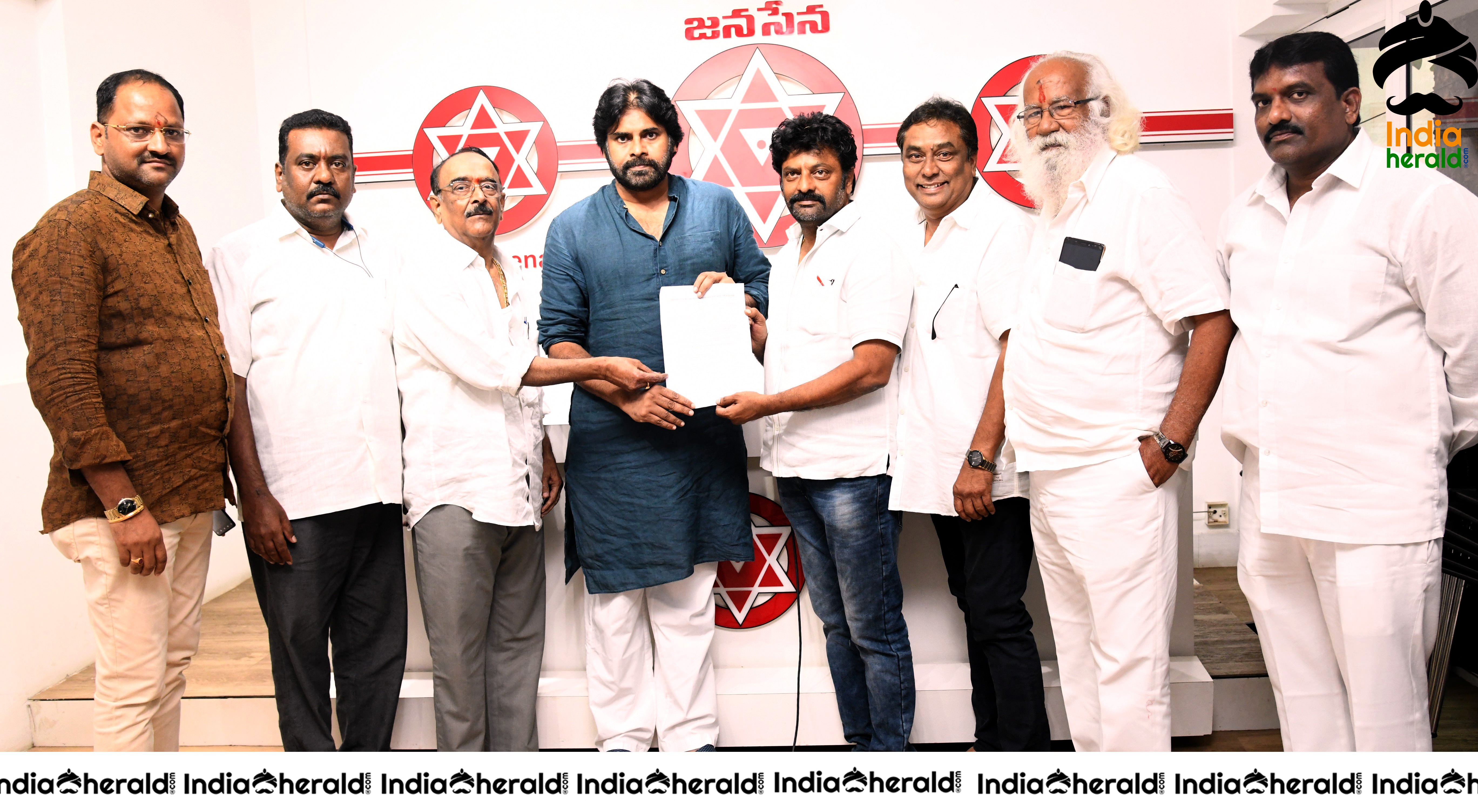 Actor Pawan Kalyan Jana Sena Media Interaction Photos