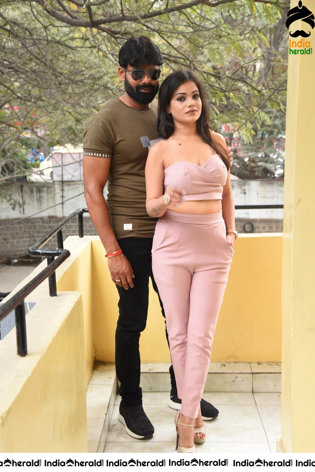 Actor Raj Surian Photos with Aakarshika Goyal Set 1