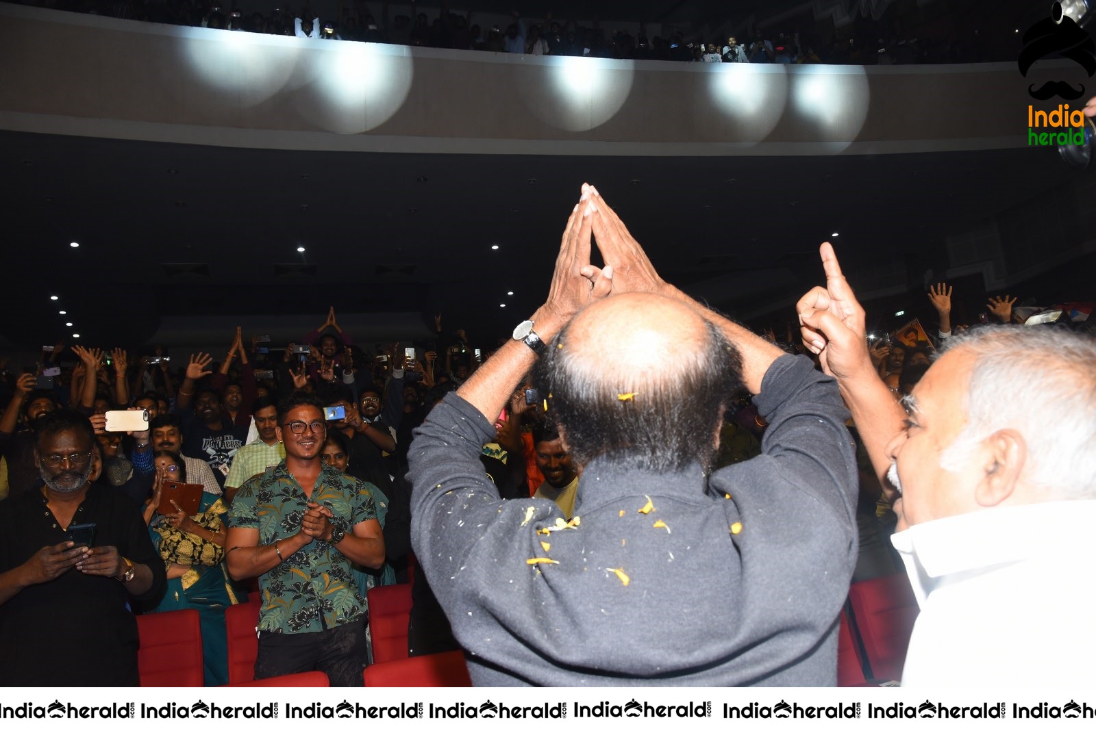 Actor Rajini waves to his Fans who gathered in large numbers Set 2