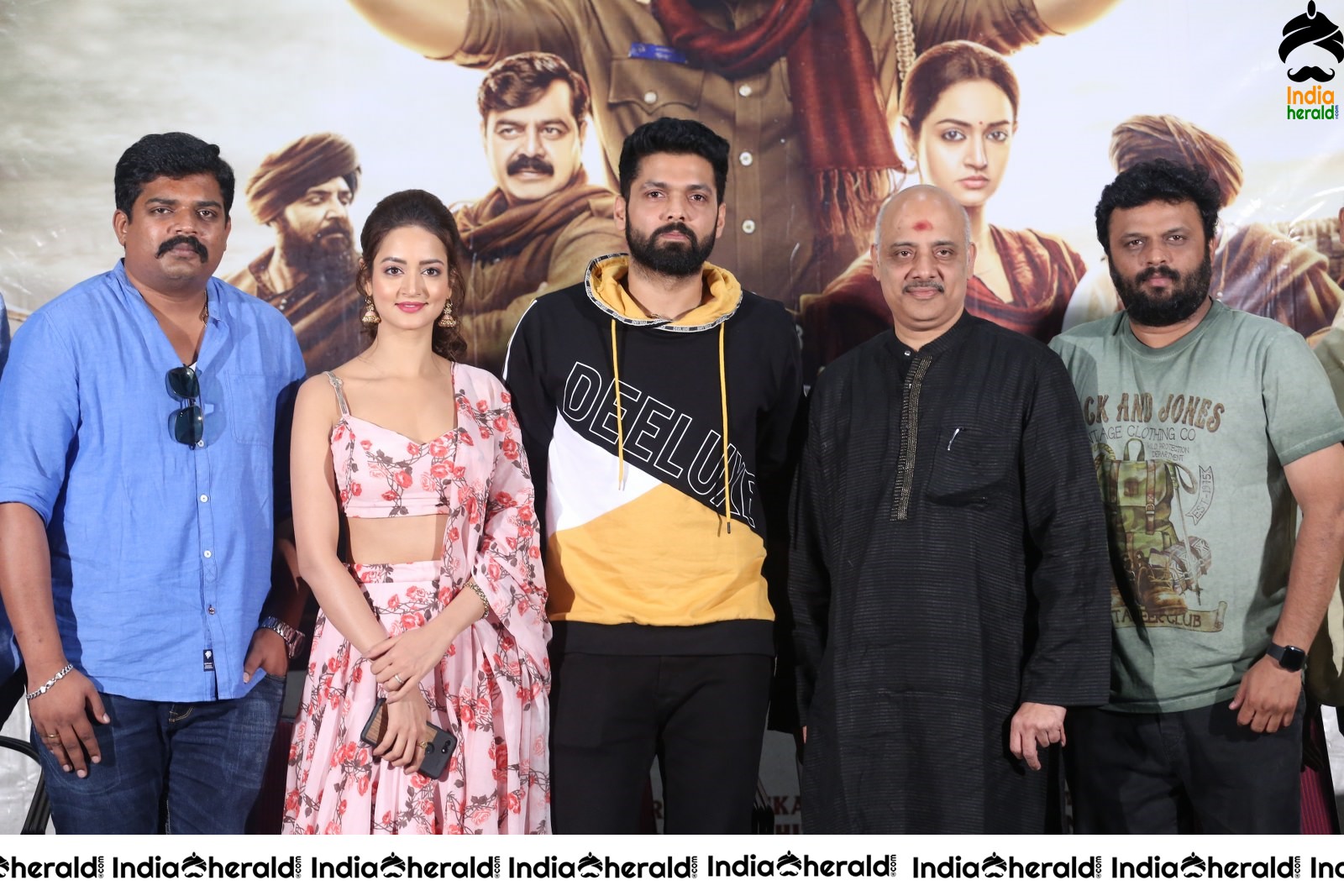 Actor Rakshit Shetty Photos with Athade Srimannarayana Team Set 1