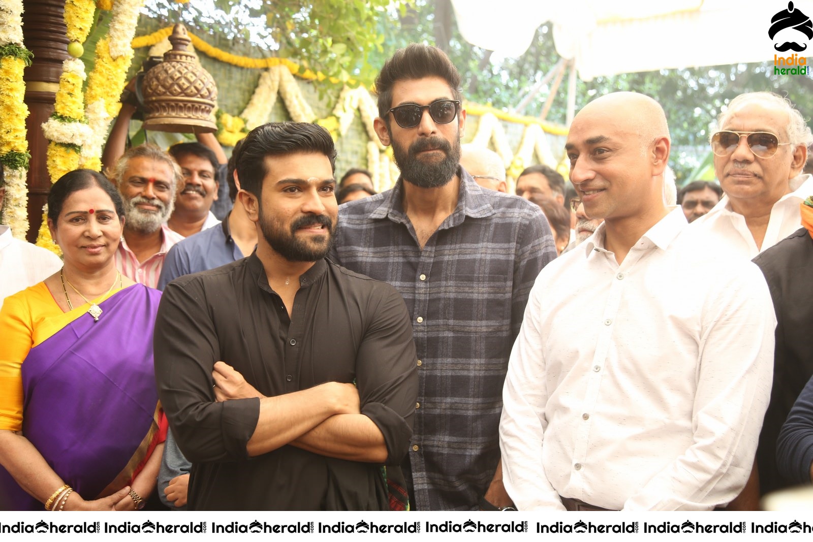 Actor Ram Charan and Rana Daggubati Spotted Together with Beard Looks Set 1