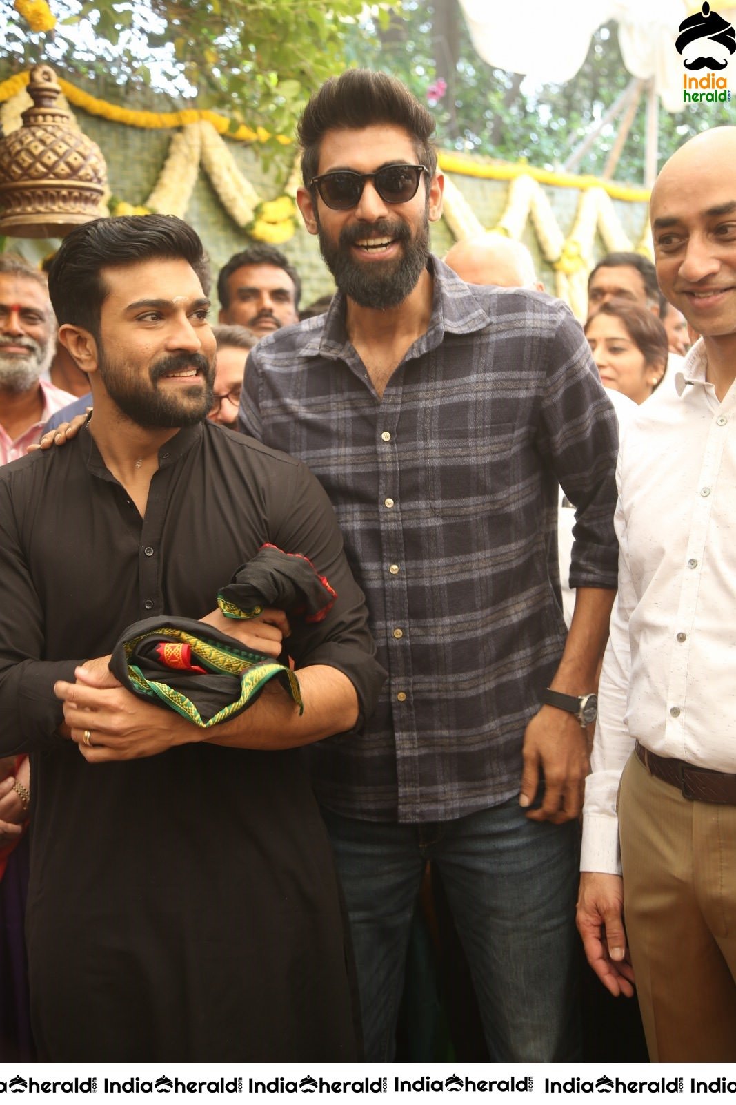 Actor Ram Charan and Rana Daggubati Spotted Together with Beard Looks Set 1