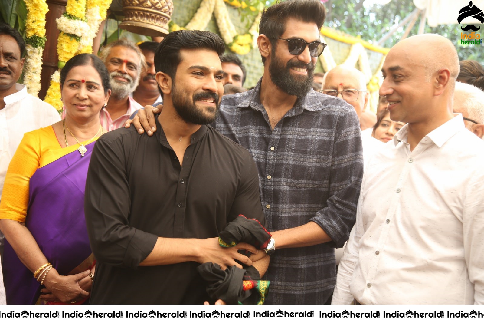 Actor Ram Charan and Rana Daggubati Spotted Together with Beard Looks Set 1