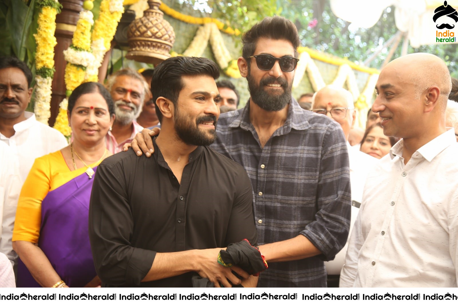 Actor Ram Charan and Rana Daggubati Spotted Together with Beard Looks Set 1