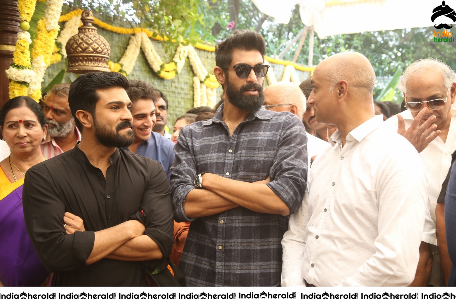 Actor Ram Charan and Rana Daggubati Spotted Together with Beard Looks Set 2