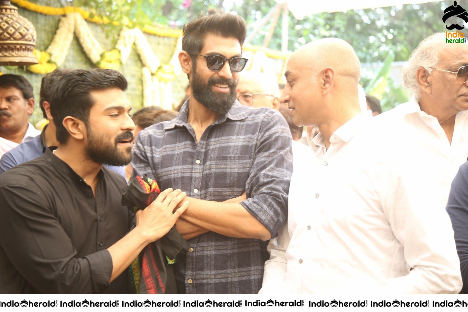 Actor Ram Charan and Rana Daggubati Spotted Together with Beard Looks Set 2