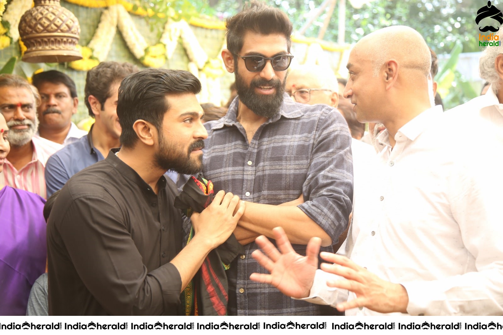 Actor Ram Charan and Rana Daggubati Spotted Together with Beard Looks Set 2