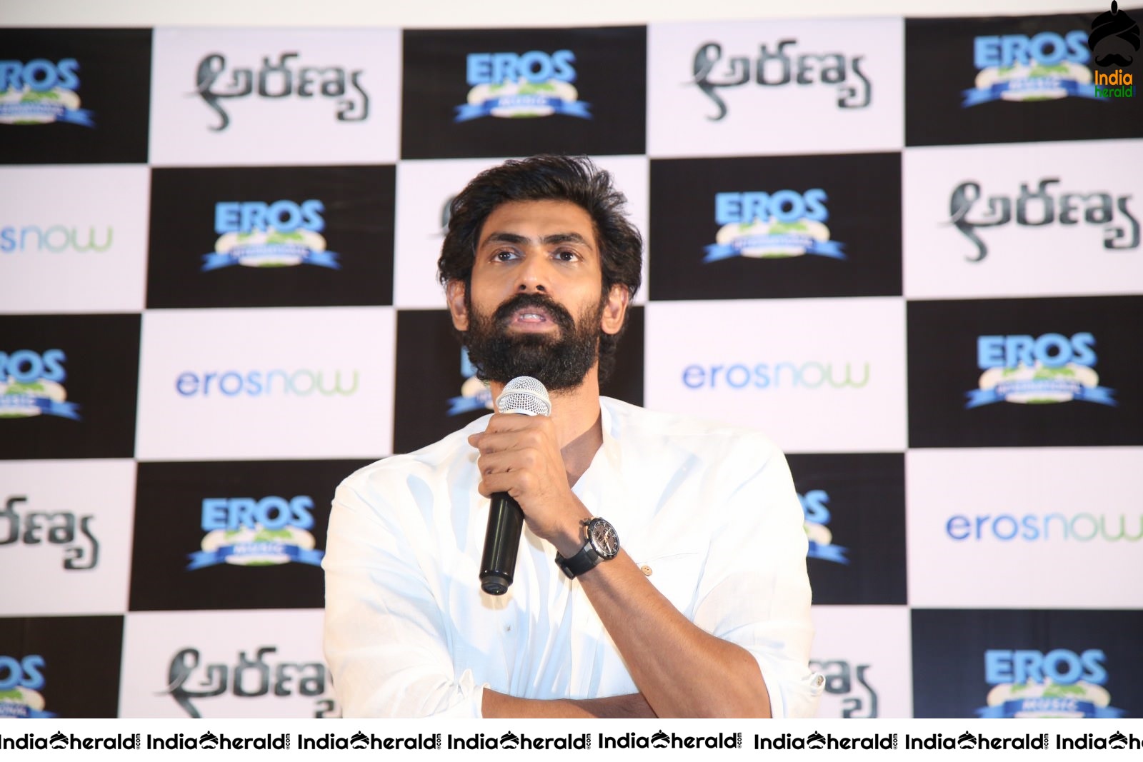 Actor Rana Daggubati Group Photos with Aranya Team