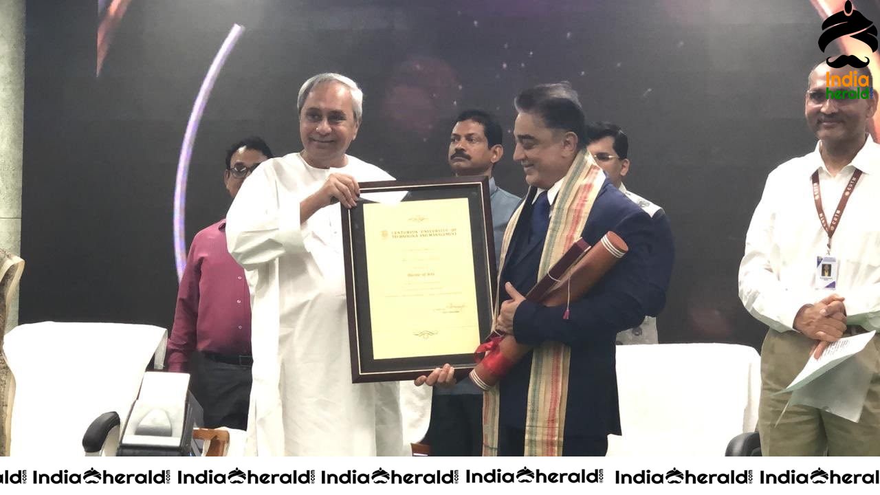 Actor received the Honorary Doctorate given by Centurion university from the CM of Odisha