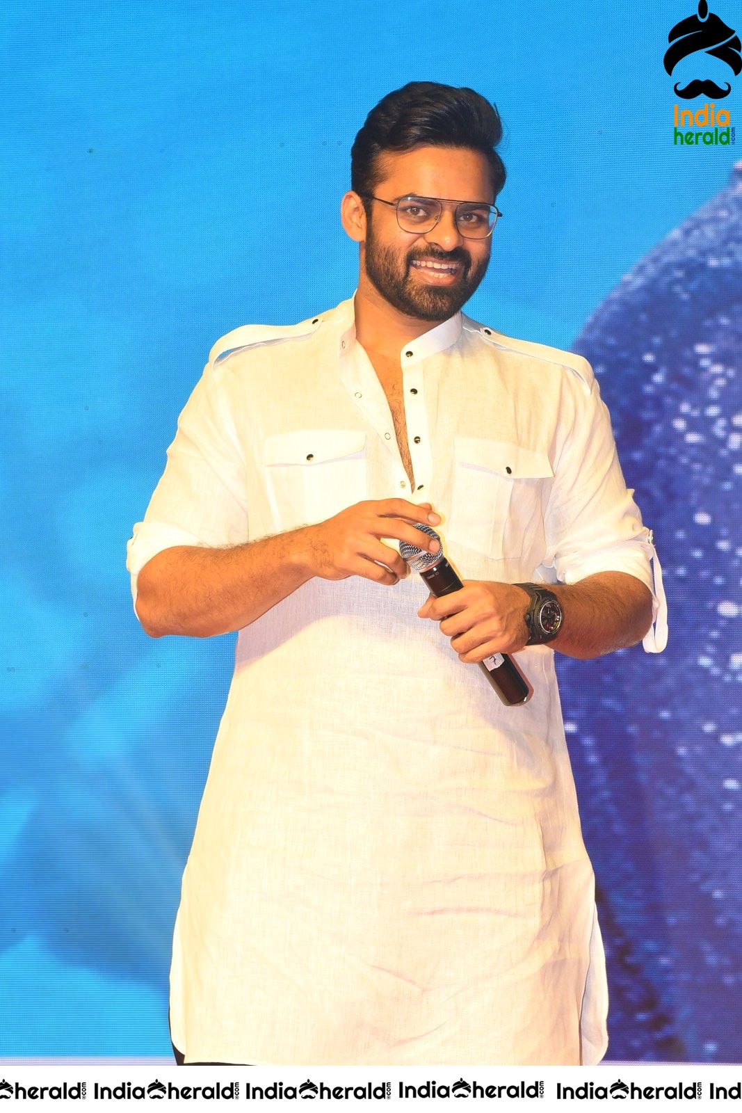 Actor Sai Dharam Tej at Prati Roju Pandage Movie New Year Celebrations
