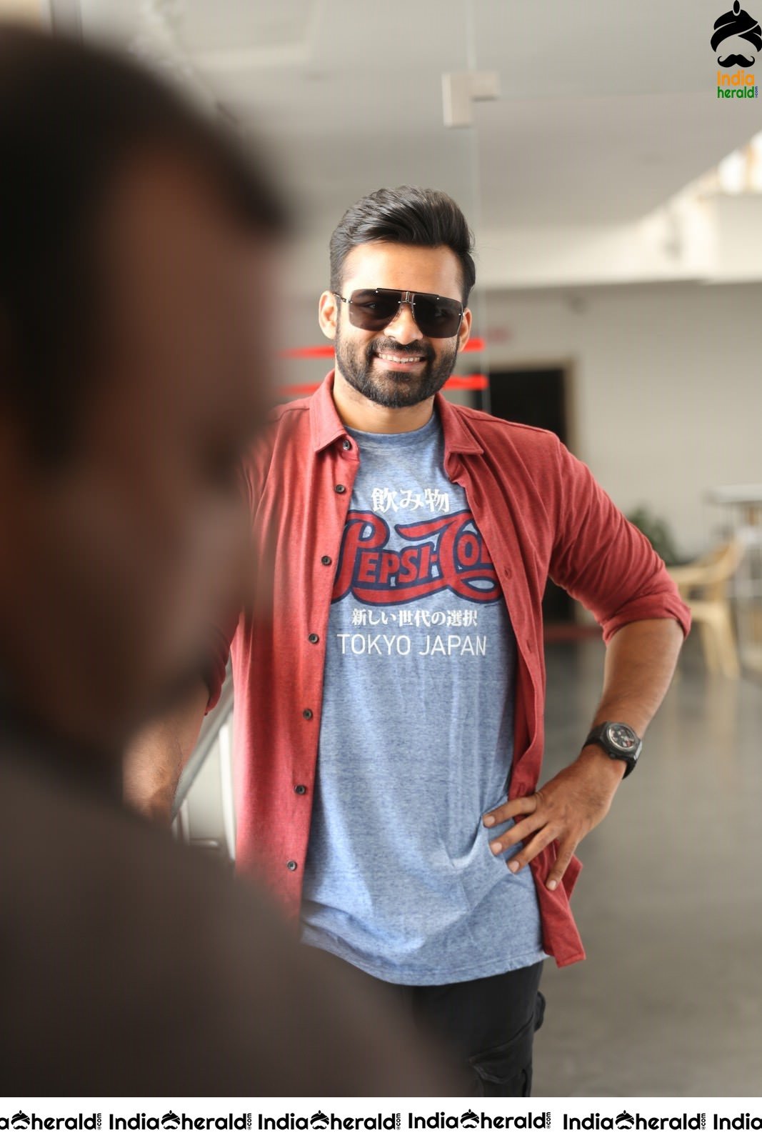 Actor Sai Dharam Tej is looking smart and stylish in these Photos