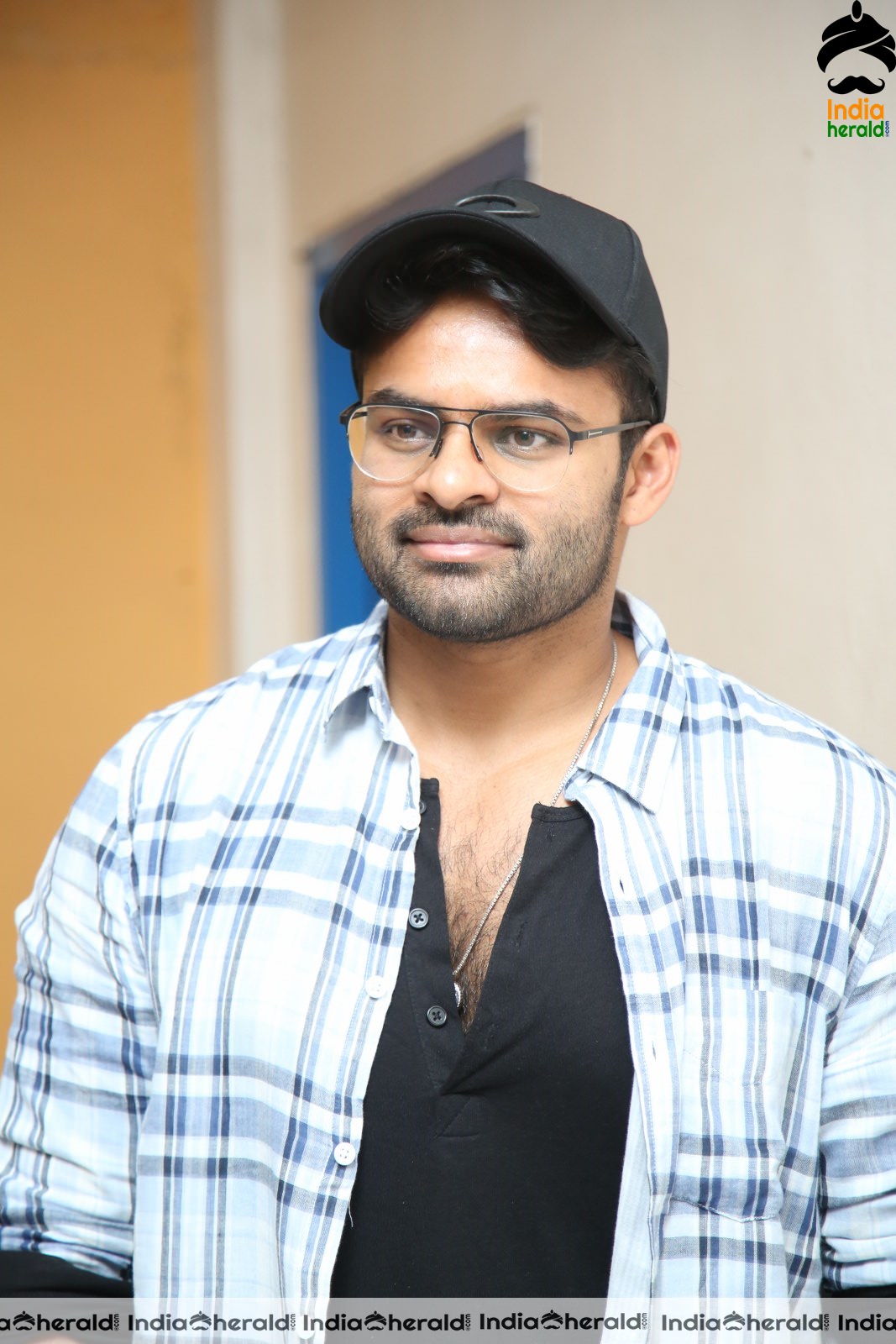 Actor Sai Dharam Tej Latest Stills at Prathi Roju Pandage Song Launch Set 1