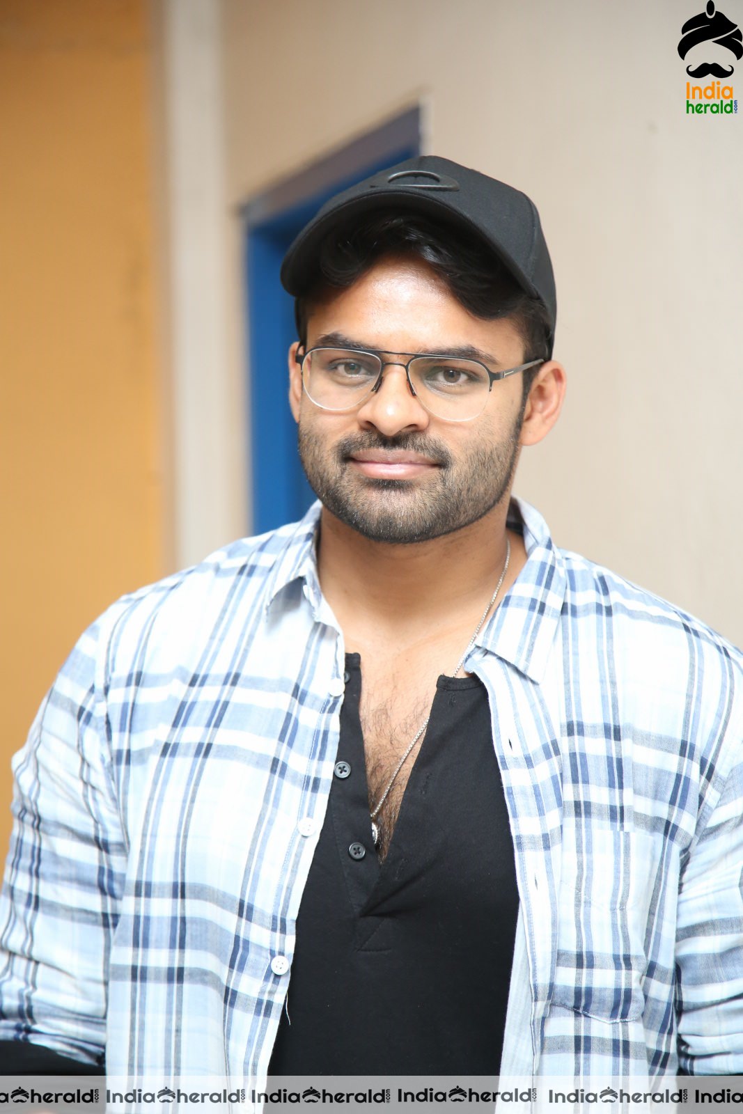 Actor Sai Dharam Tej Latest Stills at Prathi Roju Pandage Song Launch Set 1