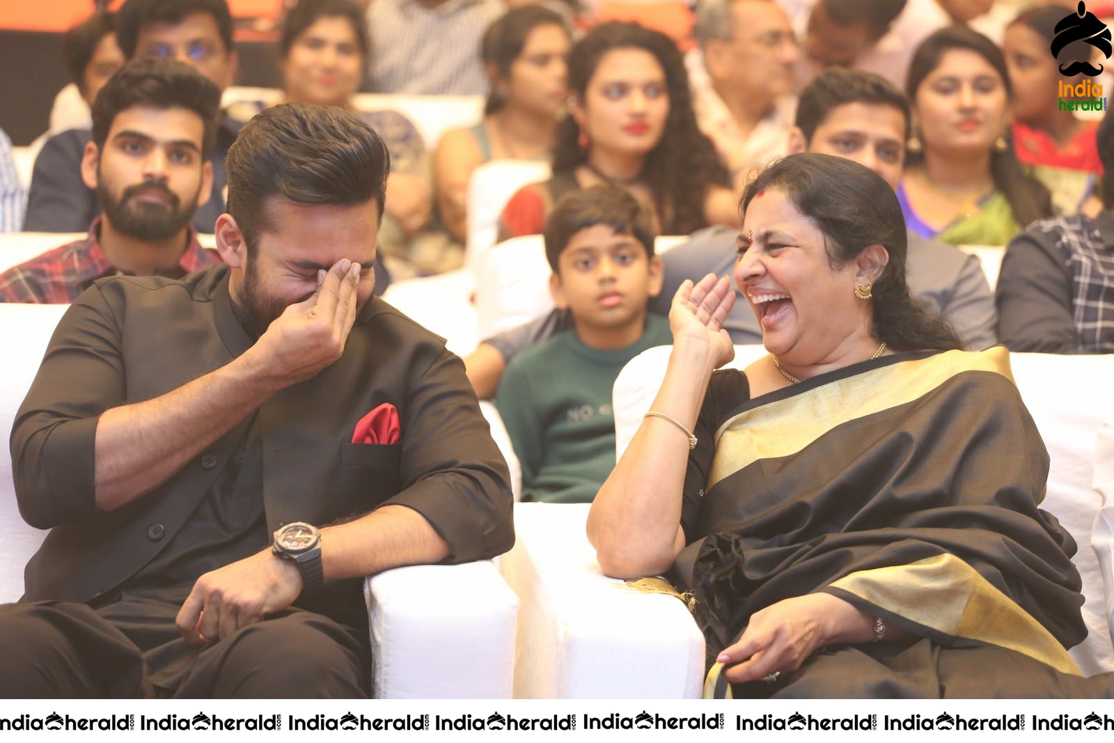 Actor Sai Dharam Tej shares a lighter moment Set 1