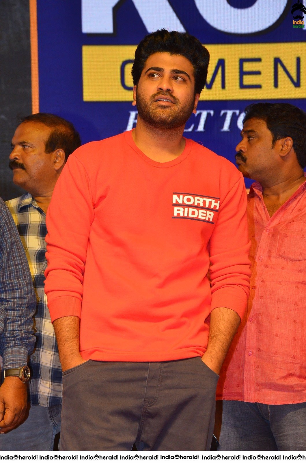 Actor Sharwanand Looking Stylish in Red Tee Set 1