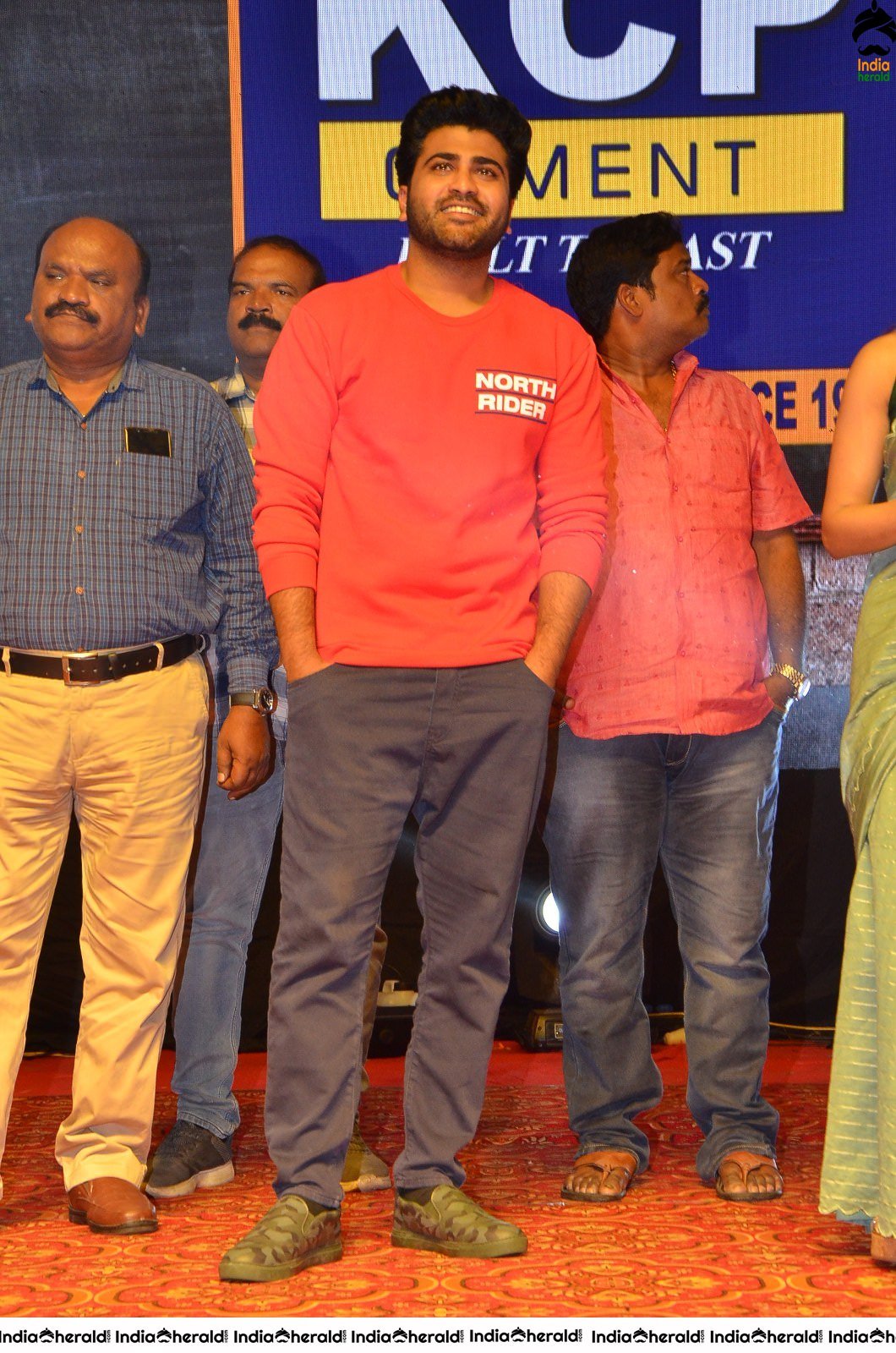 Actor Sharwanand Looking Stylish in Red Tee Set 1