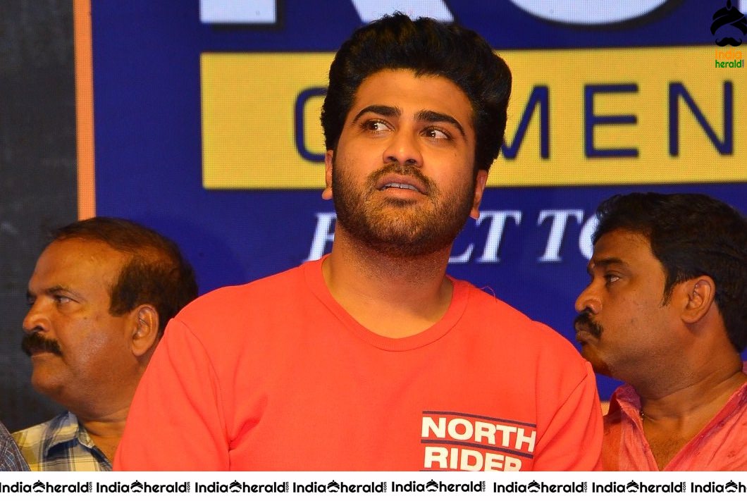 Actor Sharwanand Looking Stylish in Red Tee Set 2