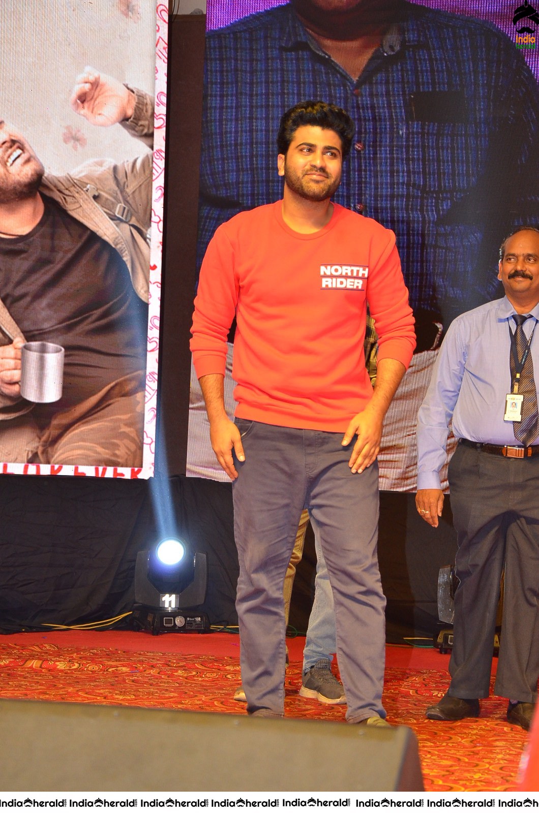 Actor Sharwanand Looking Stylish in Red Tee Set 2