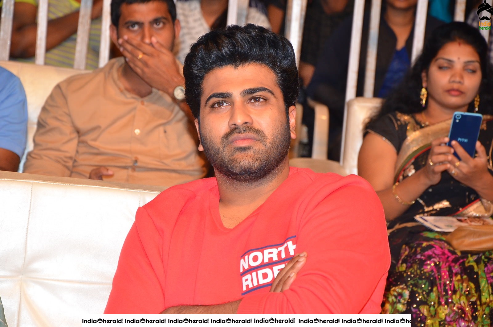 Actor Sharwanand Looking Stylish in Red Tee Set 2