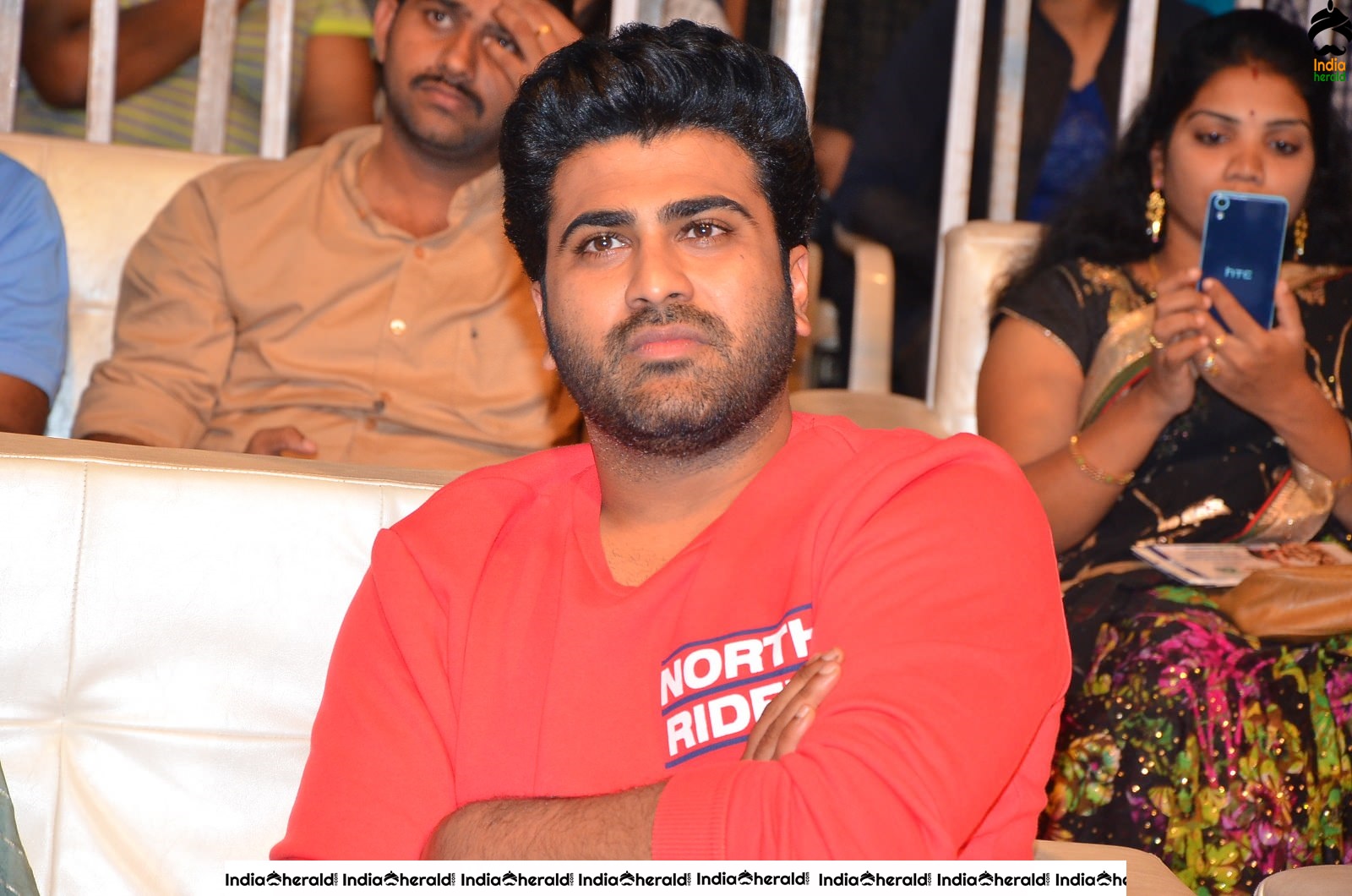 Actor Sharwanand Looking Stylish in Red Tee Set 2