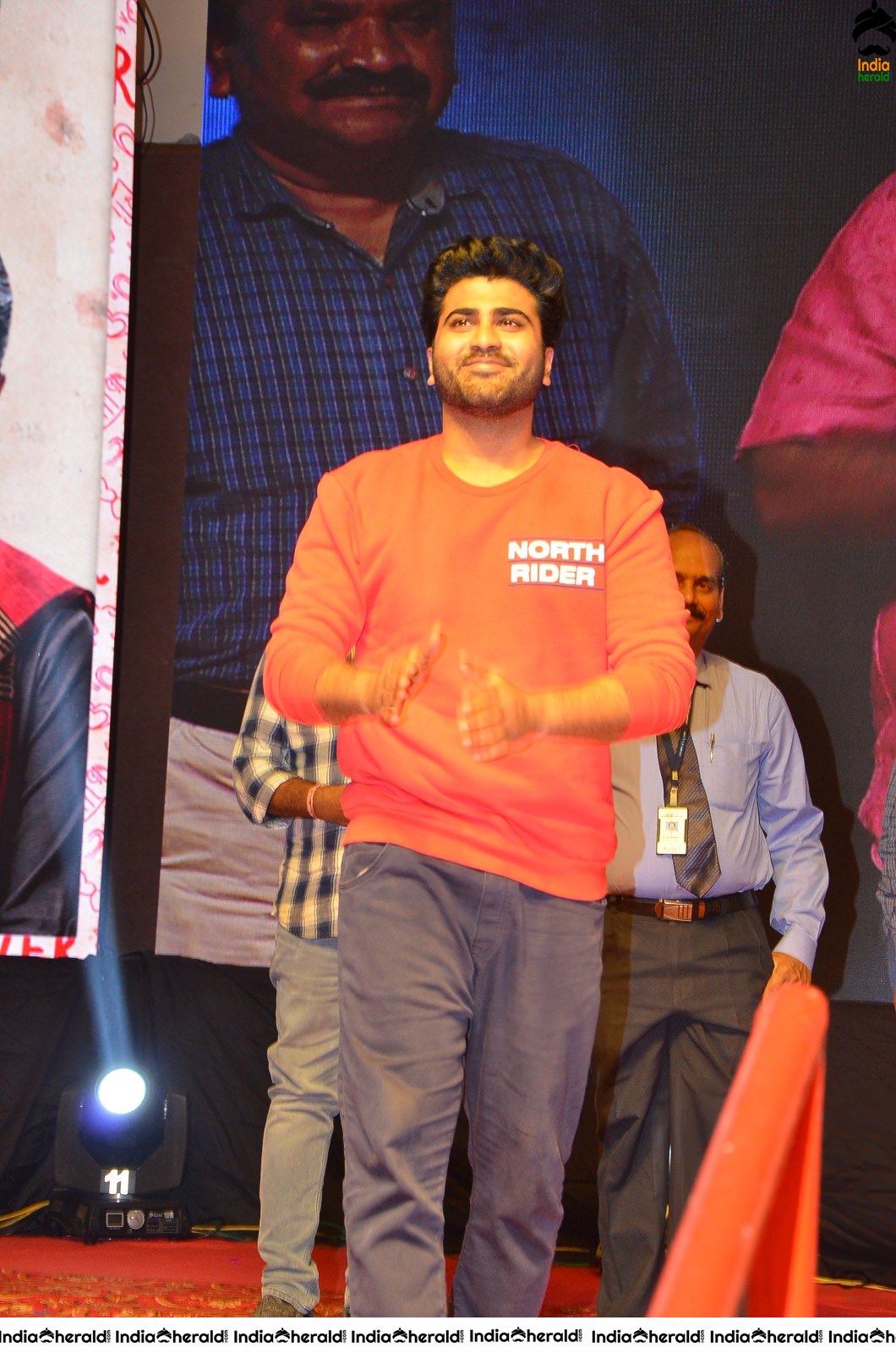 Actor Sharwanand Looking Stylish in Red Tee Set 2