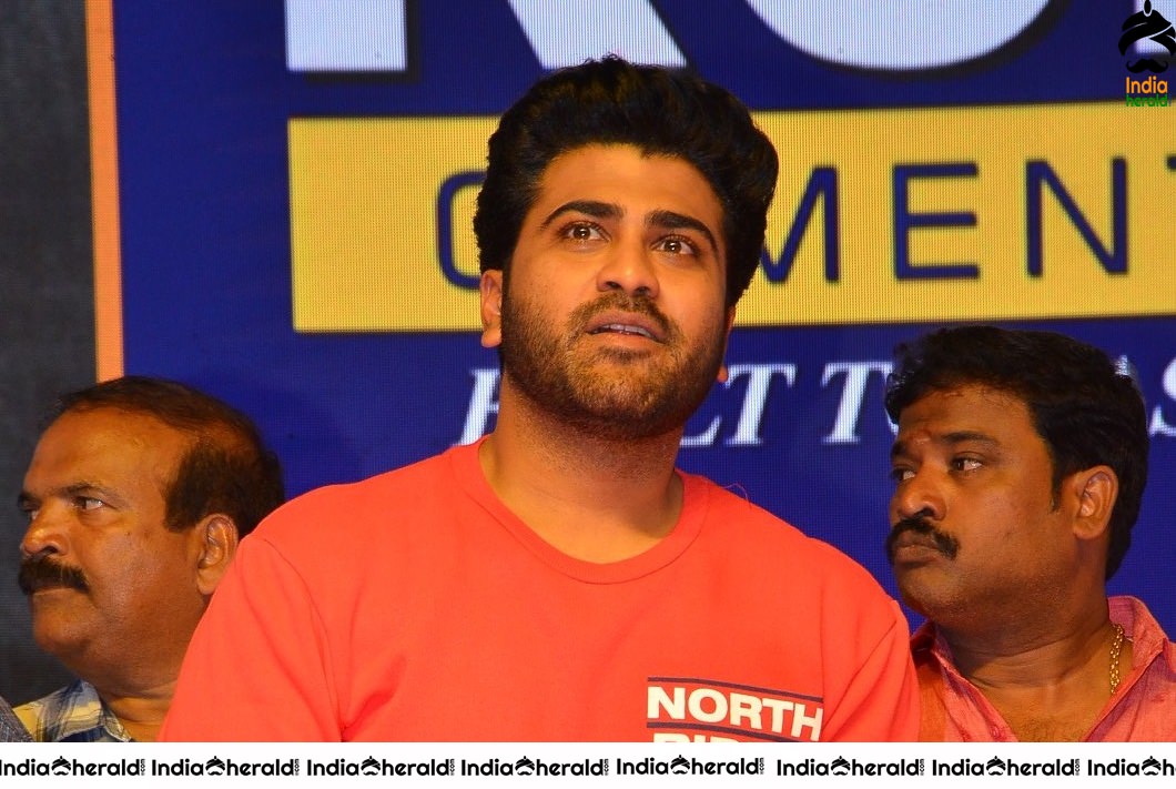 Actor Sharwanand Looking Stylish in Red Tee Set 2