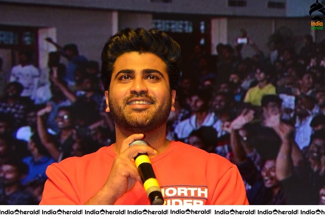 Actor Sharwanand Looking Stylish in Red Tee Set 2