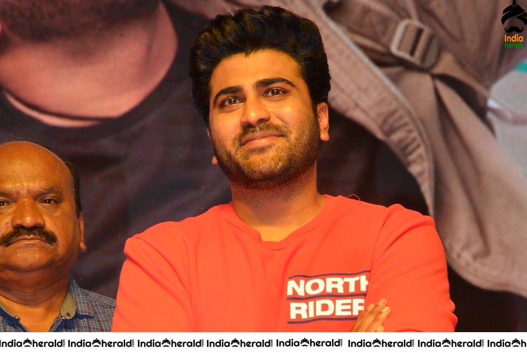 Actor Sharwanand Looking Stylish in Red Tee Set 2