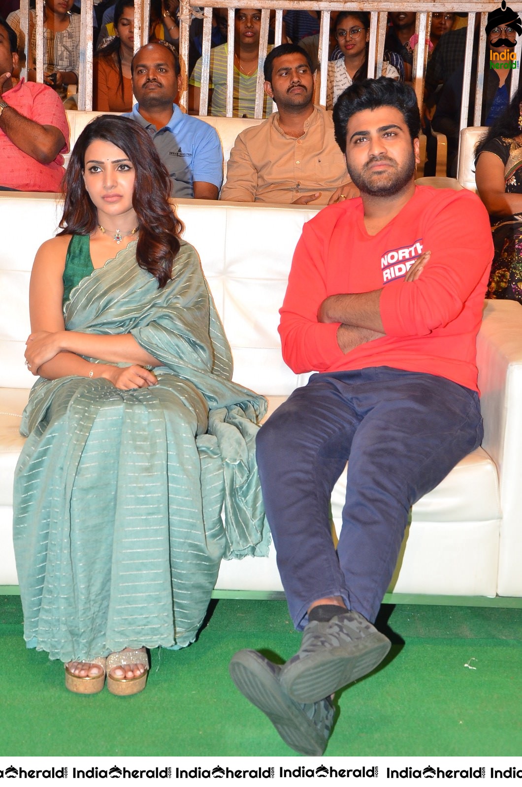 Actor Sharwanand photos with Samantha at Jaanu event Set 2