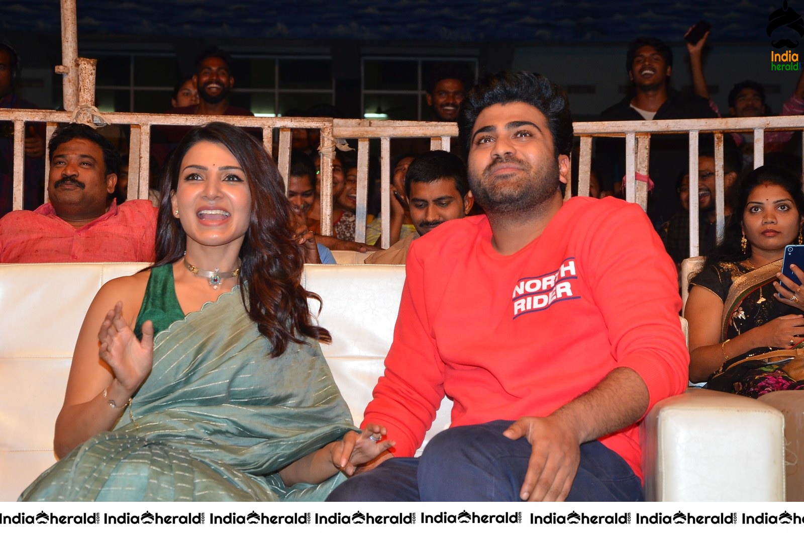Actor Sharwanand photos with Samantha at Jaanu event Set 2