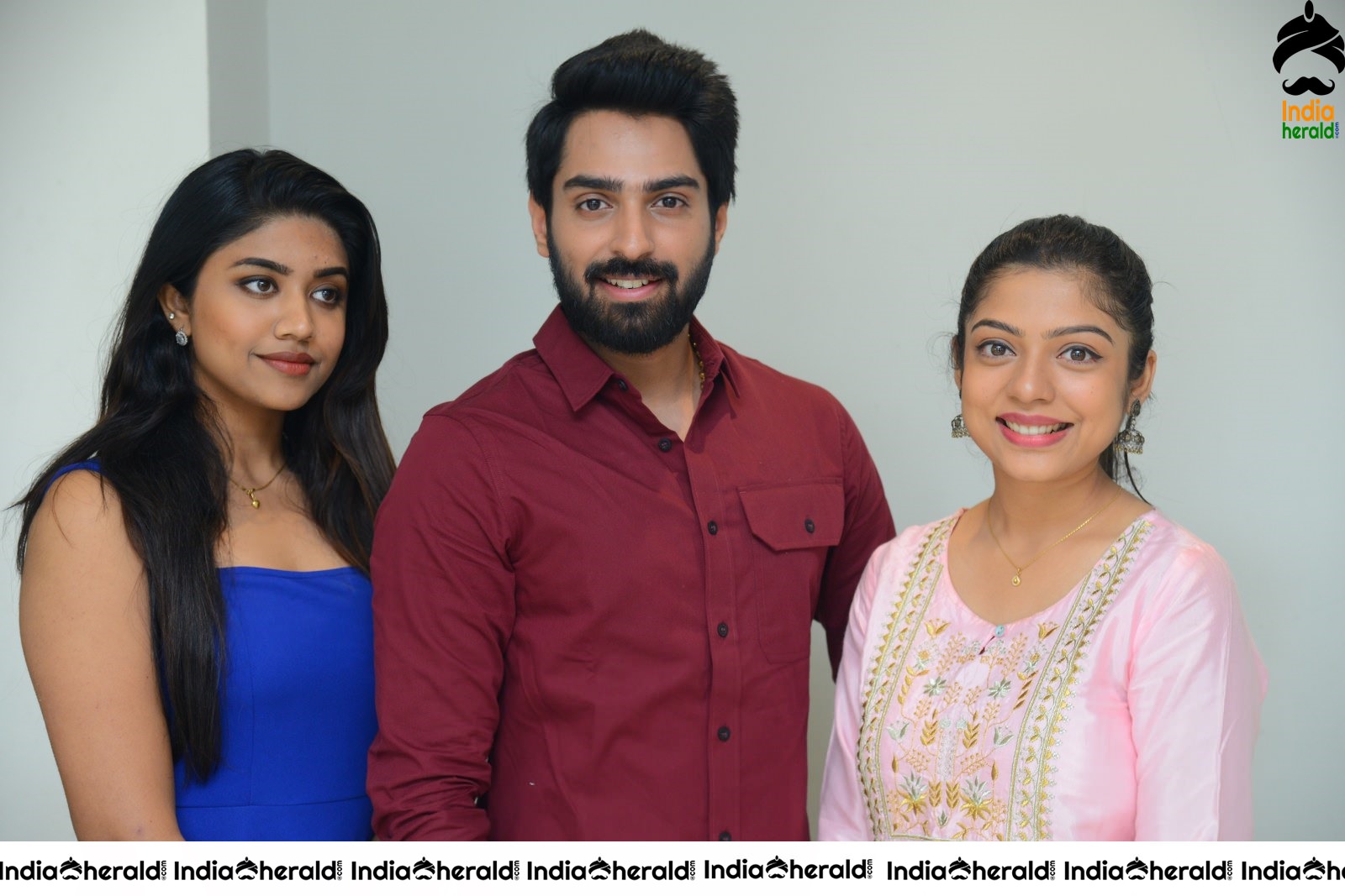 Actor Shiva Kandukuri photos with Varsha Bollama and Malavika Satheesan