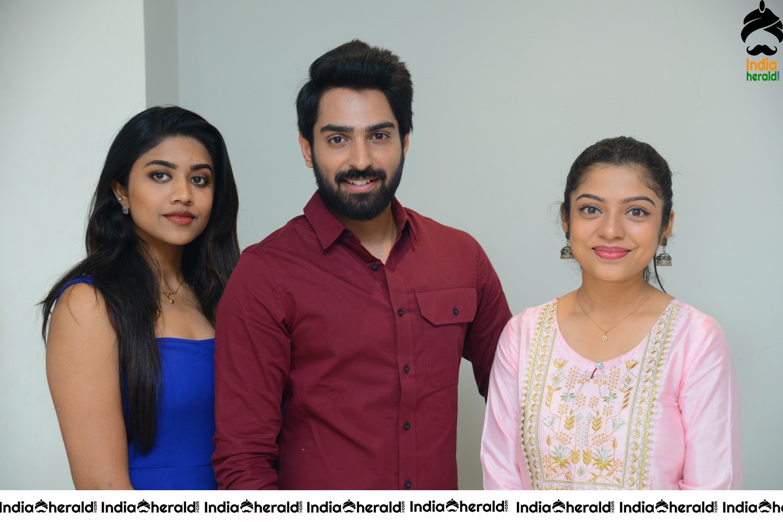 Actor Shiva Kandukuri photos with Varsha Bollama and Malavika Satheesan