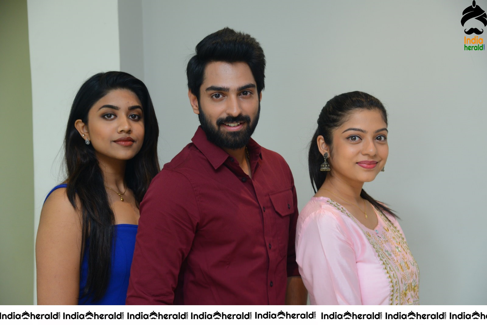 Actor Shiva Kandukuri photos with Varsha Bollama and Malavika Satheesan