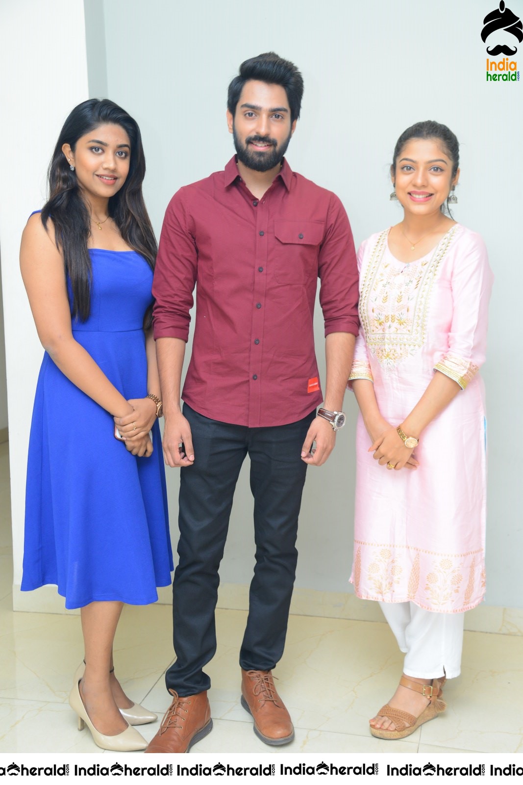 Actor Shiva Kandukuri photos with Varsha Bollama and Malavika Satheesan