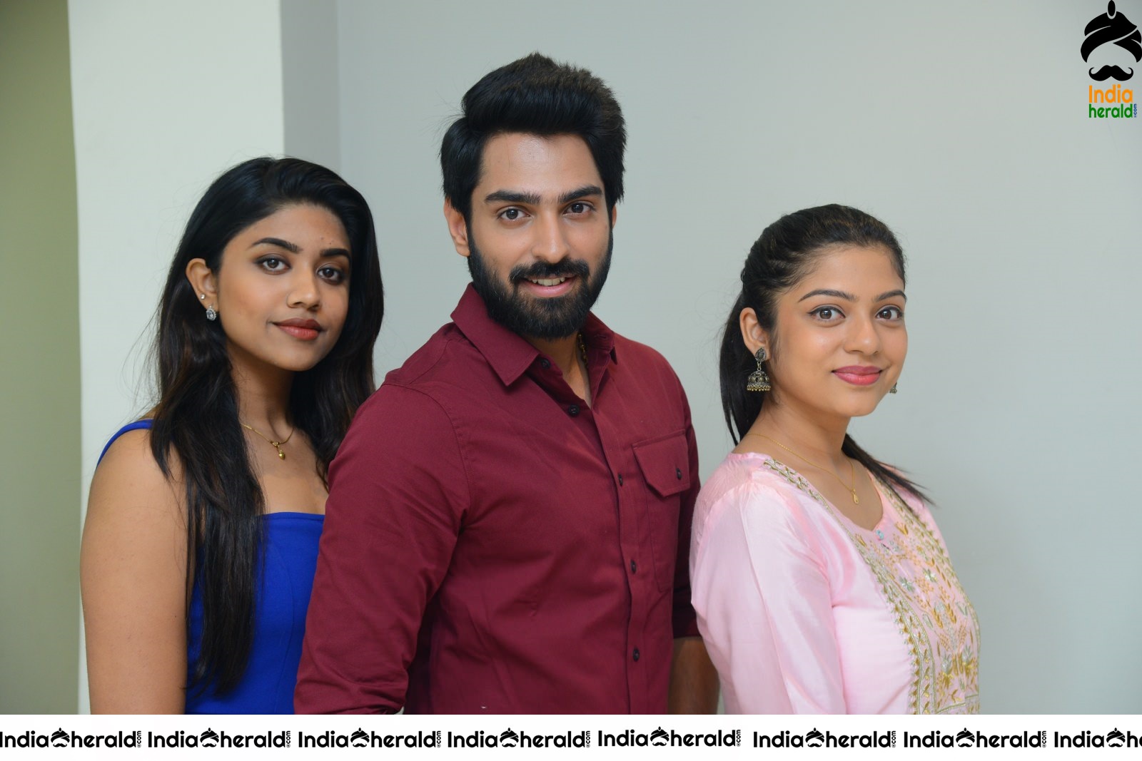 Actor Shiva Kandukuri photos with Varsha Bollama and Malavika Satheesan