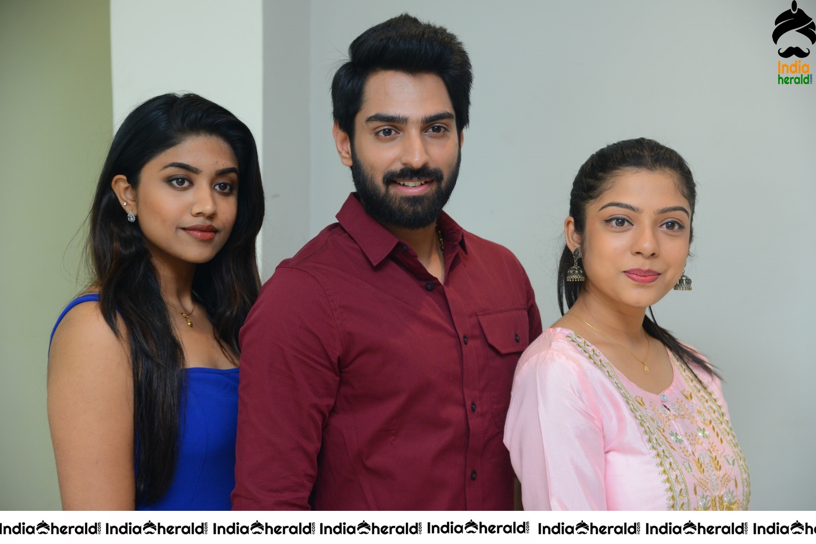 Actor Shiva Kandukuri photos with Varsha Bollama and Malavika Satheesan