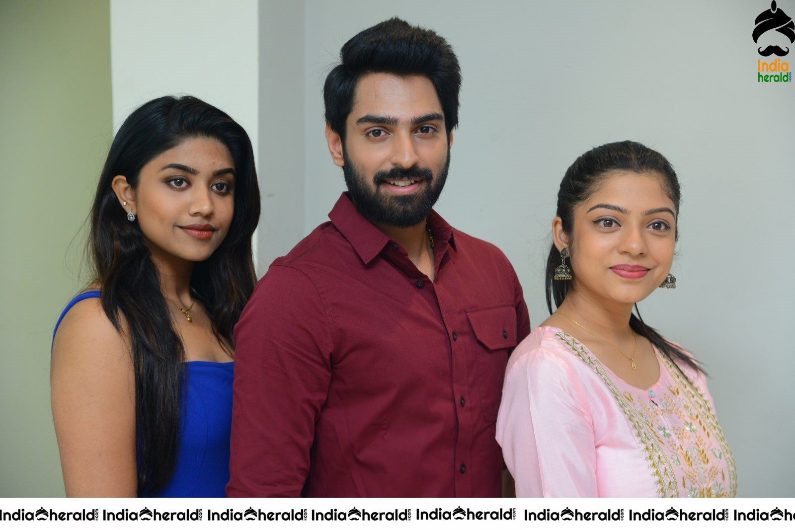 Actor Shiva Kandukuri photos with Varsha Bollama and Malavika Satheesan