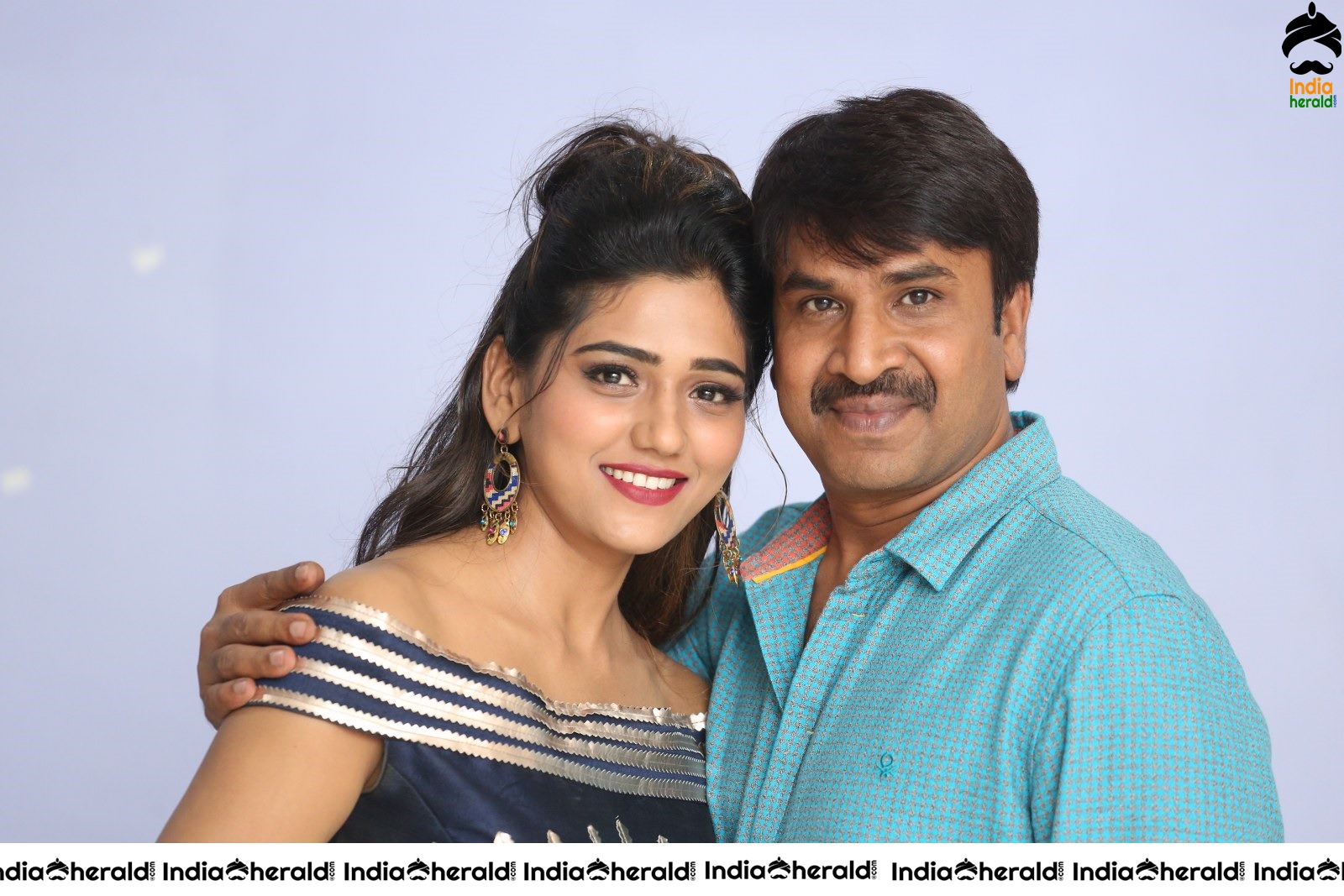 Actor Srinivasa Reddy with the Hot Female Lead Dollysha Set 1