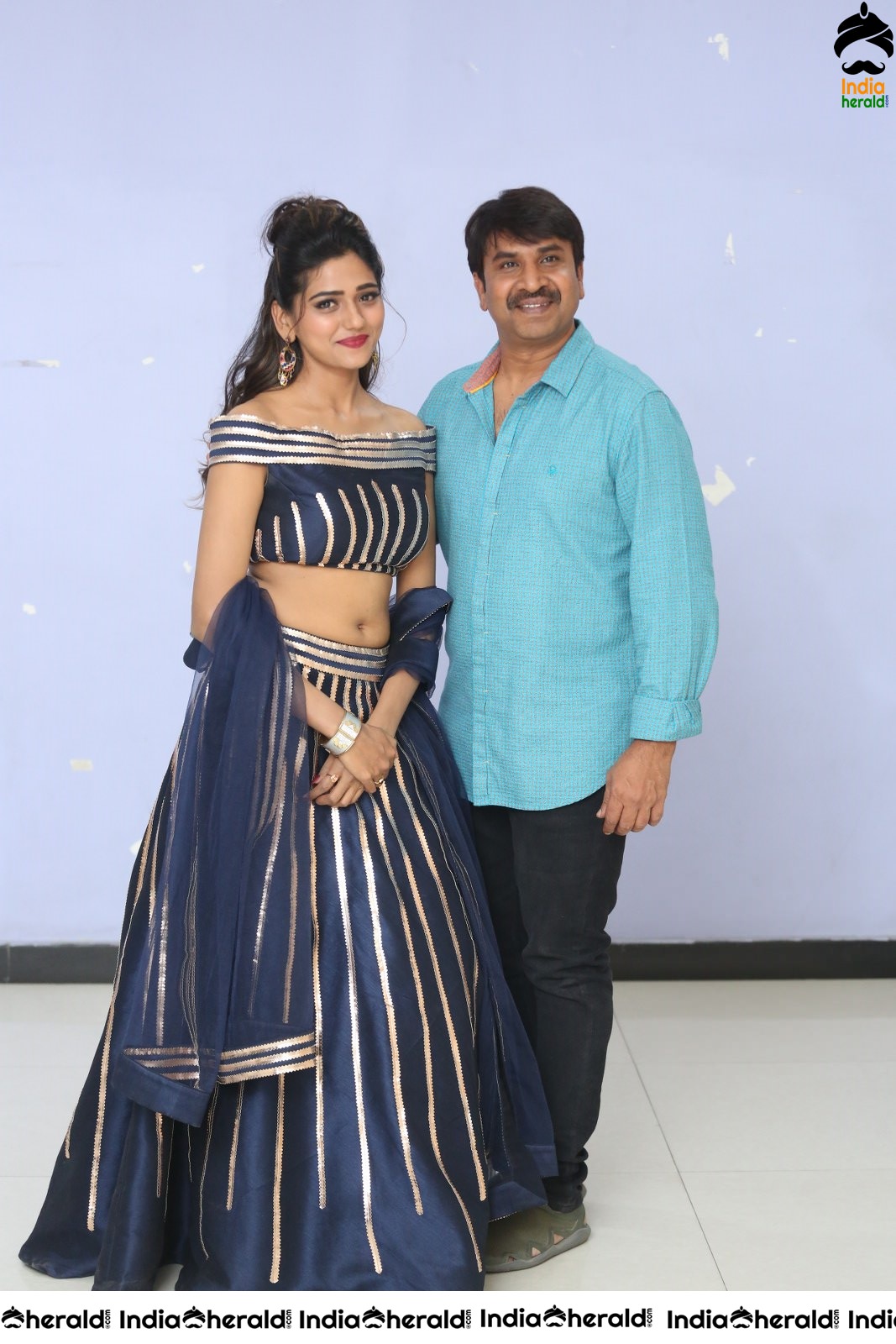 Actor Srinivasa Reddy with the Hot Female Lead Dollysha Set 2