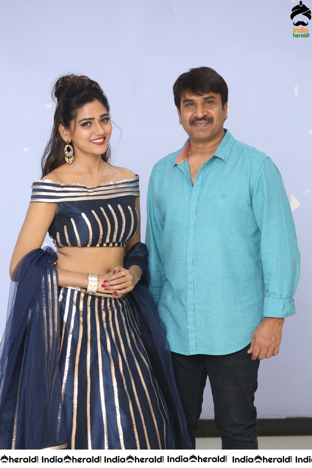 Actor Srinivasa Reddy with the Hot Female Lead Dollysha Set 2