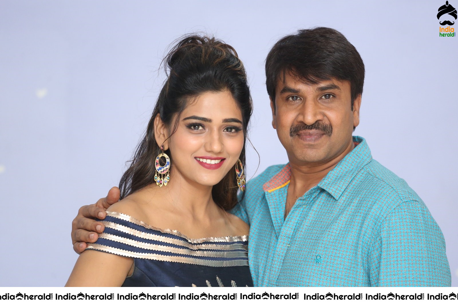 Actor Srinivasa Reddy with the Hot Female Lead Dollysha Set 2