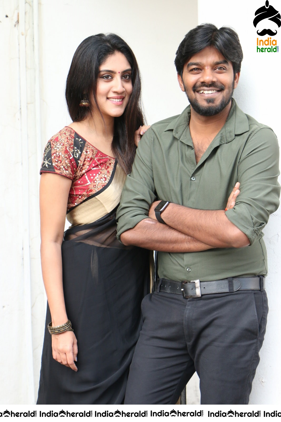 Actor Sudigaali Sudheer Photos with Dhanya Balakrishnan Set 1