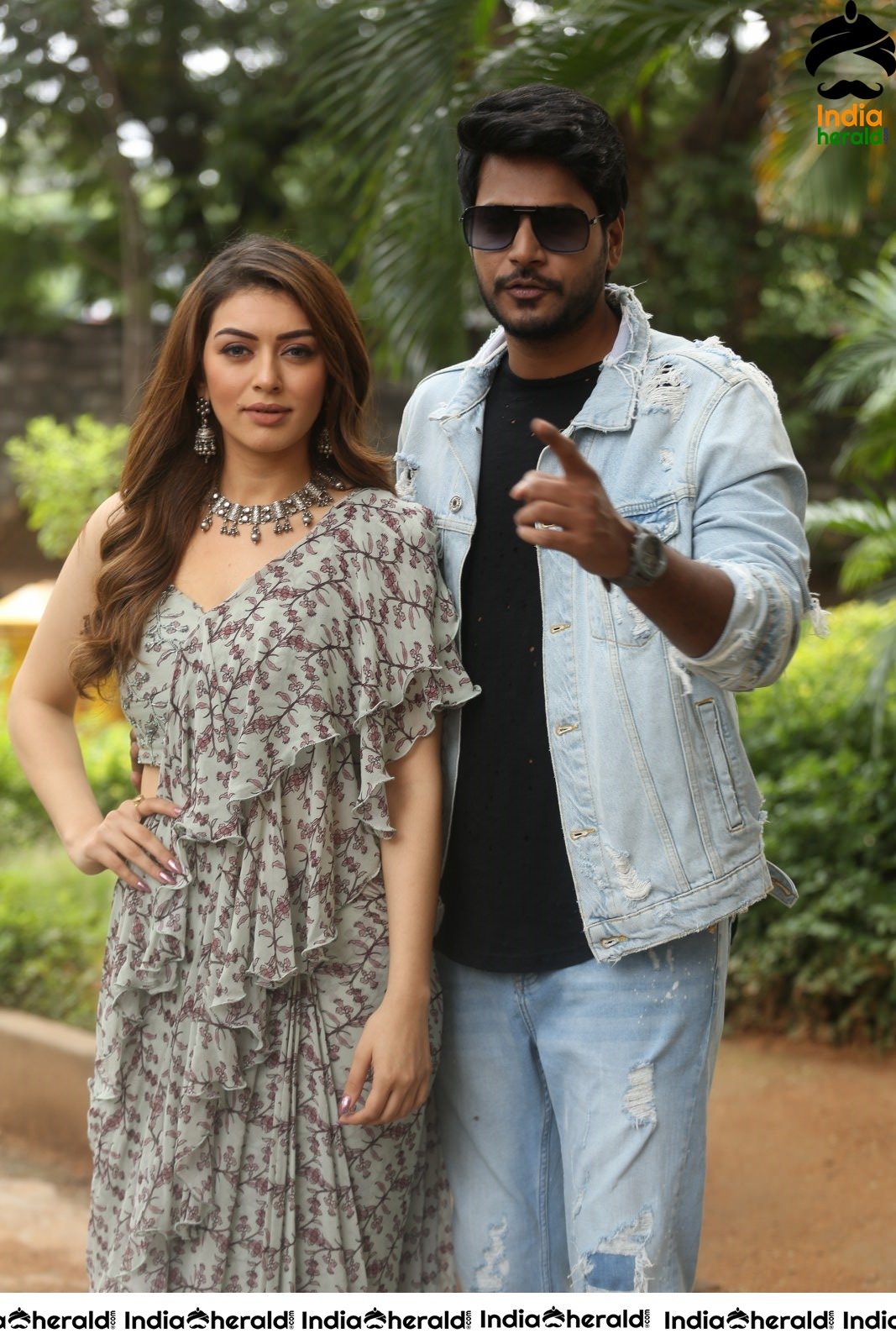 Actor Sundeep Kishan Looking Stylish along with Hansika in this Photoshoot Set 1