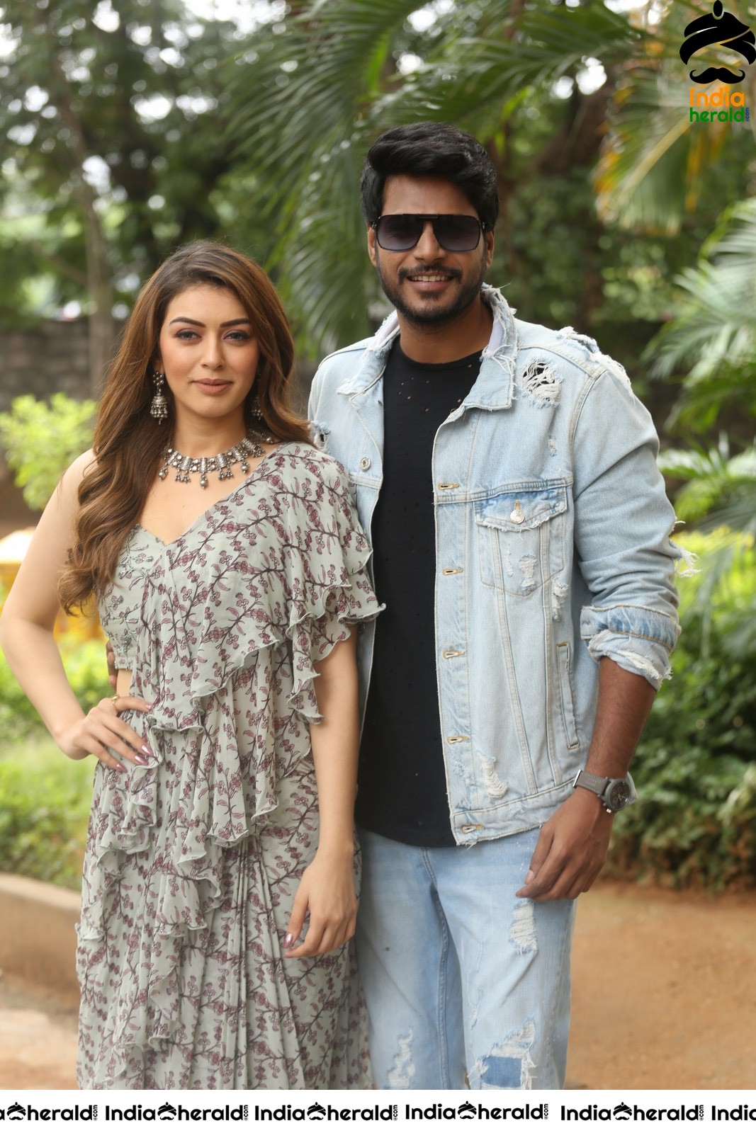 Actor Sundeep Kishan Looking Stylish along with Hansika in this Photoshoot Set 1