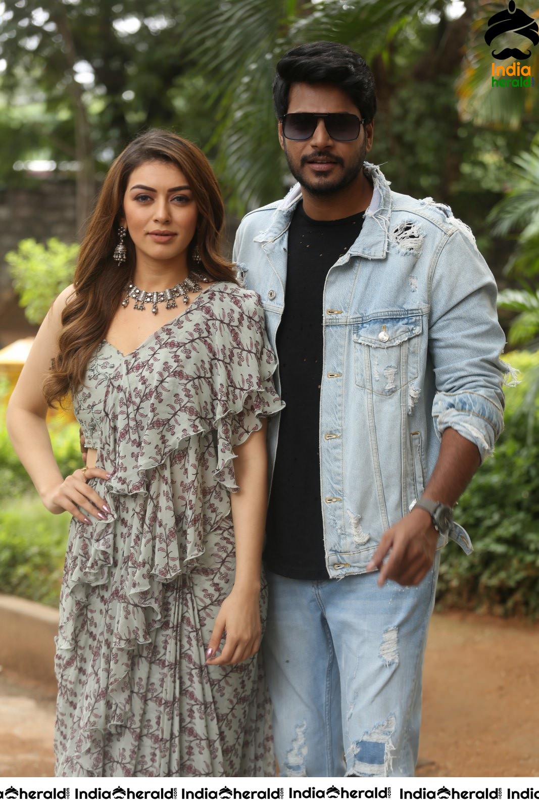 Actor Sundeep Kishan Looking Stylish along with Hansika in this Photoshoot Set 1