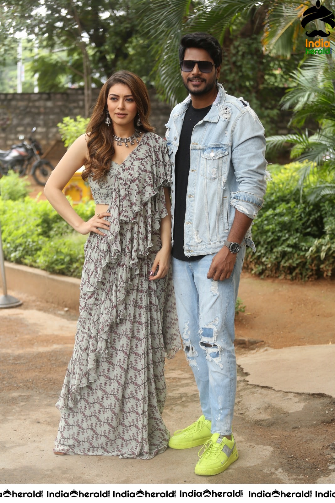 Actor Sundeep Kishan Looking Stylish along with Hansika in this Photoshoot Set 2