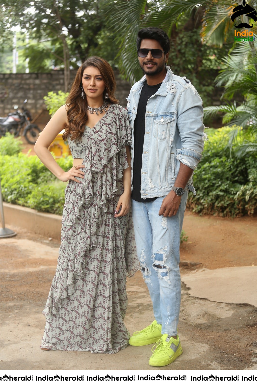 Actor Sundeep Kishan Looking Stylish along with Hansika in this Photoshoot Set 2