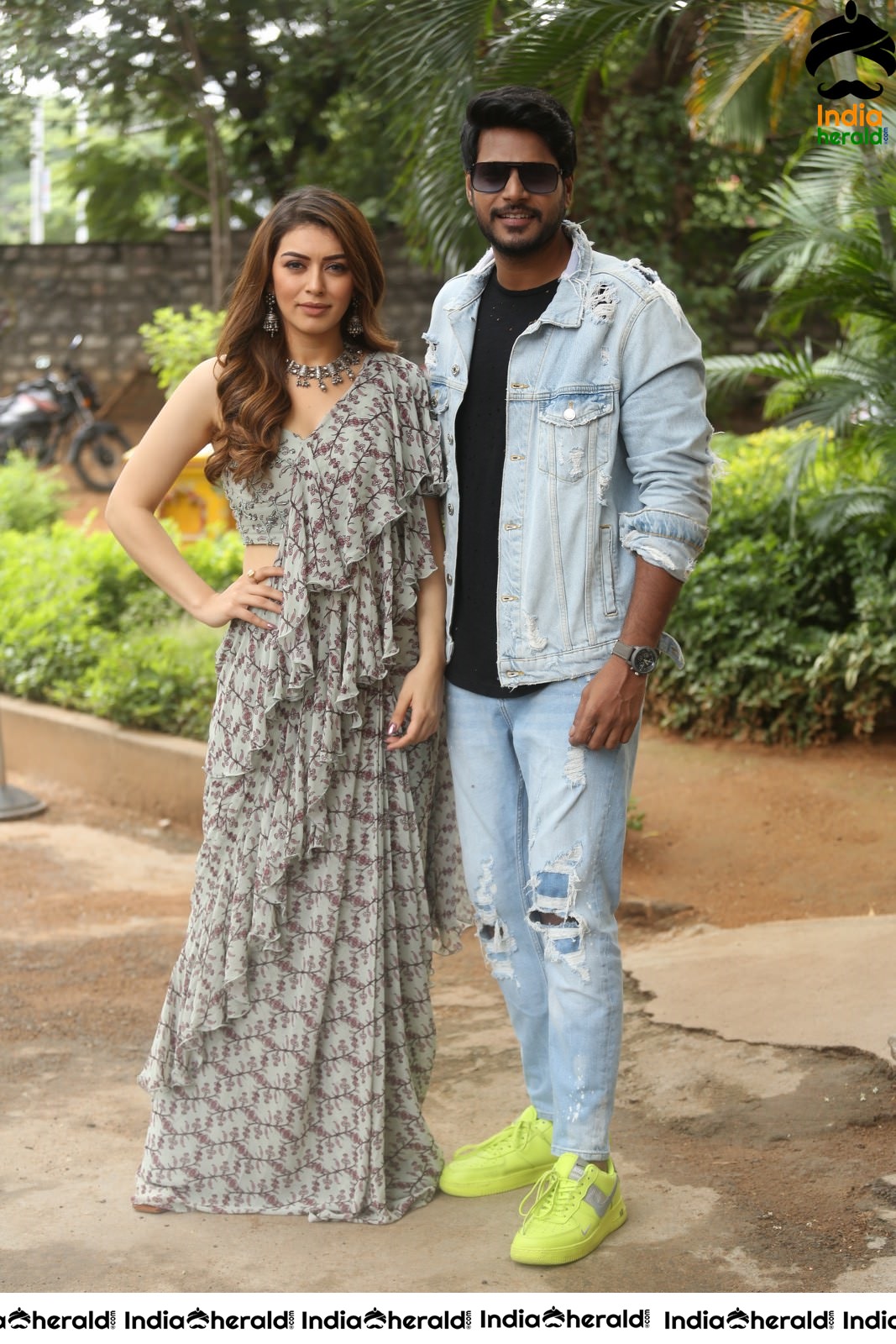 Actor Sundeep Kishan Looking Stylish along with Hansika in this Photoshoot Set 2