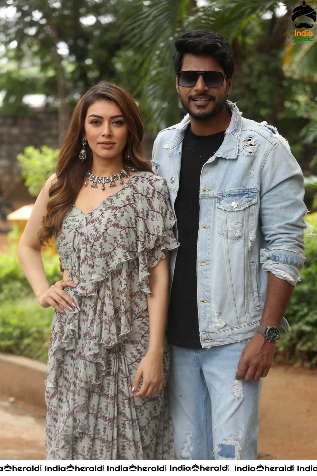 Actor Sundeep Kishan spotted with Hansika Outdoors for promoting Tenali Ramakrishna Set 1